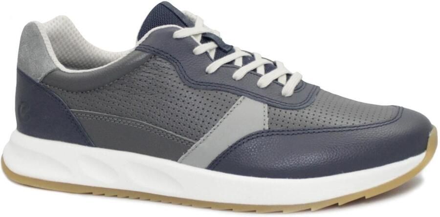ECCO Sneakers laag ' OTM M DRESS blu Sneaker scarpe uomo lacci pelle' grey denim