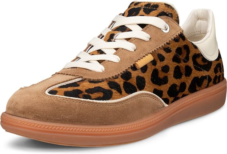 ECCO Sneakers laag 'Soft 11' cognac brokaat zwart wit