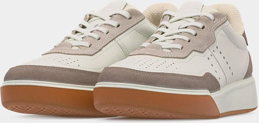 ECCO Sneakers laag 'Street Court' bruin taupe wolwit - Foto 6