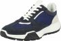 ECCO Retro heren sneaker Blauw wit - Thumbnail 2