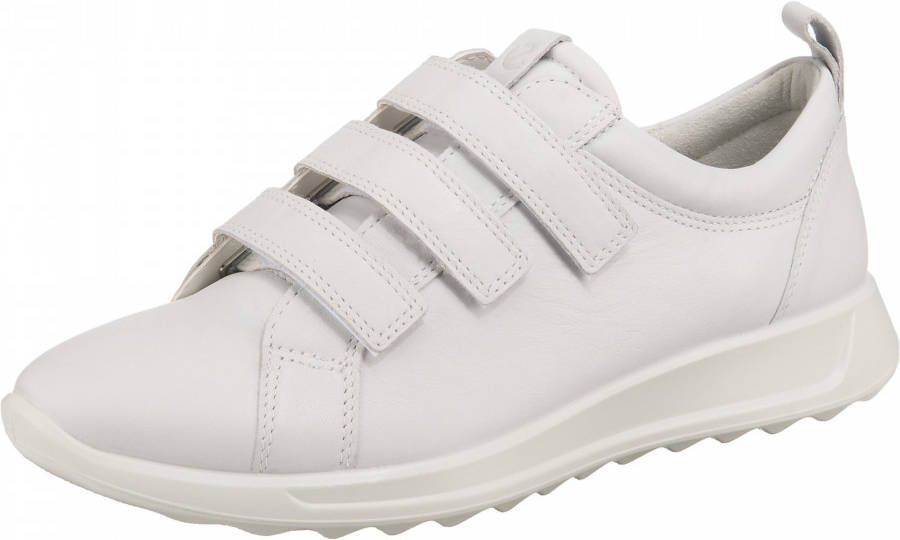 ECCO Flexure Runner dames klittenbandschoen Wit - Schoenen.nl