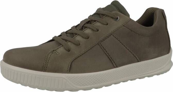 ECCO Byway leren heren sneakers bruin groen - Foto 6