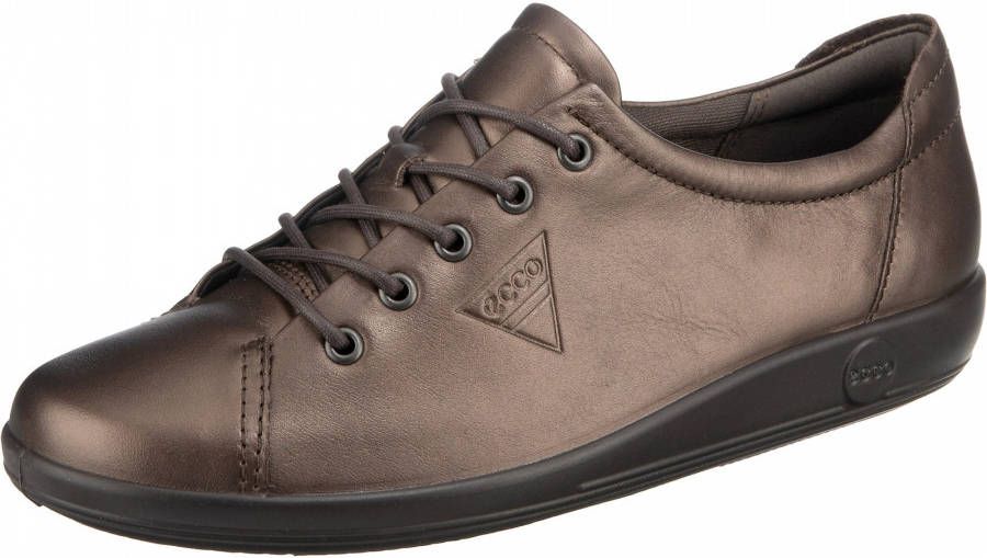 ECCO Soft 2.0 leren dames veterschoenen - Schoenen.nl