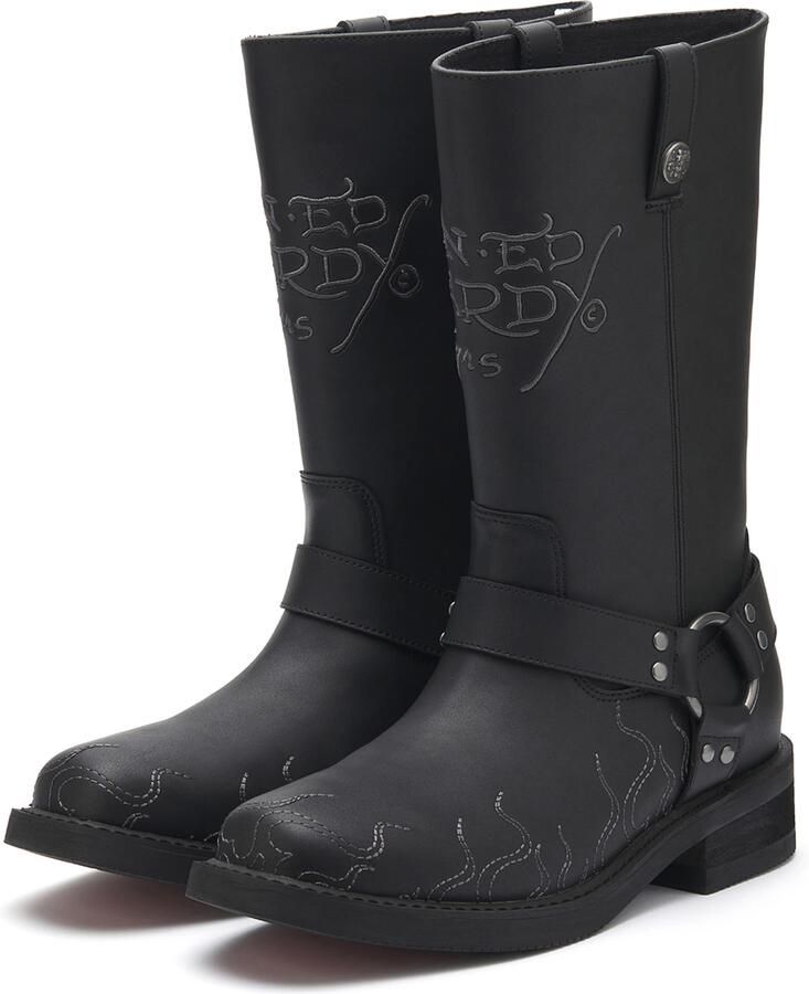 Ed Hardy Boots grijs zwart - Foto 3