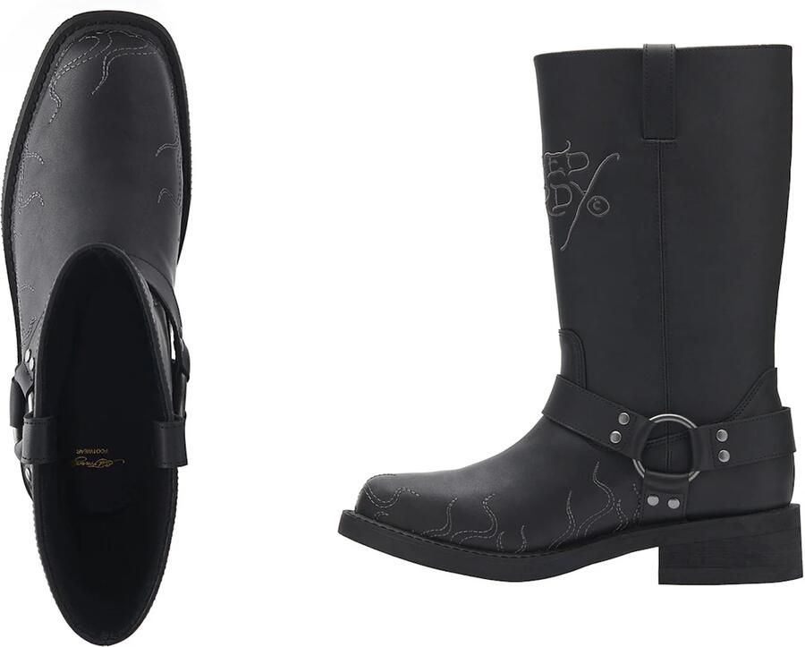 Ed Hardy Boots grijs zwart - Foto 4