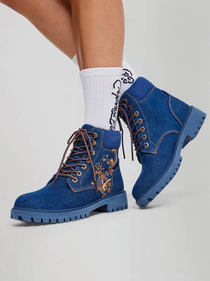 Ed Hardy Boots indigo - Foto 4