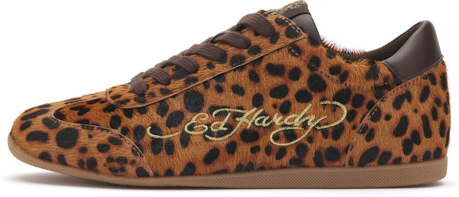 Ed Hardy Sneakers laag bruin