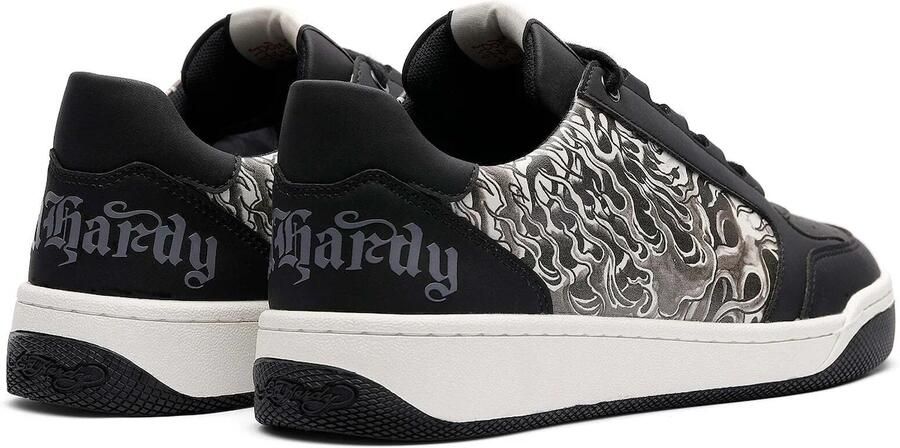 Ed Hardy Sneakers laag 'Flammen' zwart wit - Foto 4