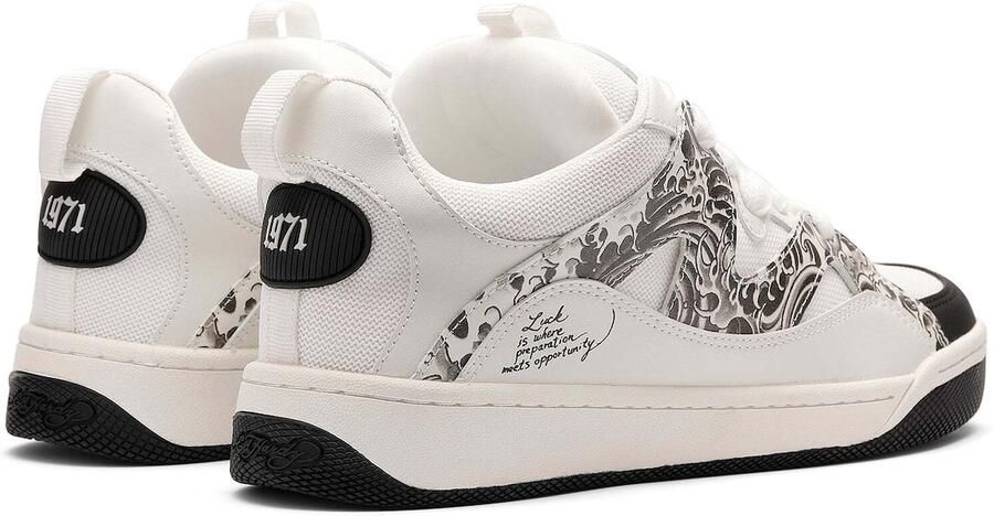 Ed Hardy Sneakers laag grafiet offwhite - Foto 4