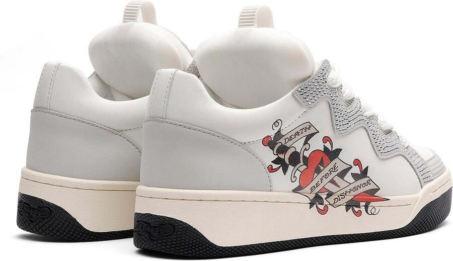 Ed Hardy Sneakers laag grijs wit - Foto 4