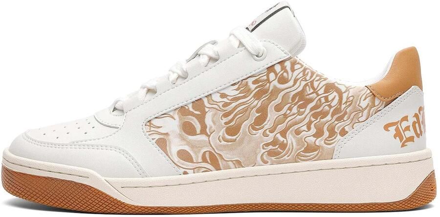 Ed Hardy Sneakers laag oranje wit