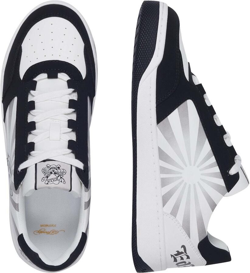 Ed Hardy Sneakers laag 'Skull Dagger' zwart wit - Foto 2