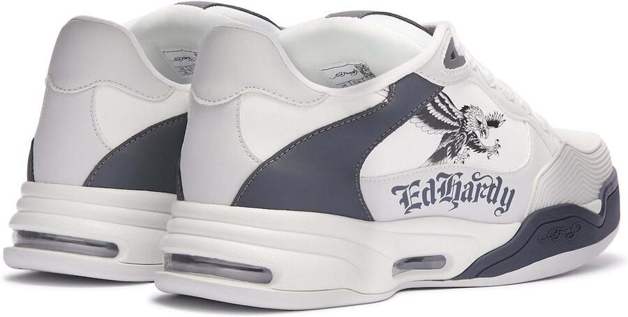 Ed Hardy Sneakers laag 'Soaring Eagle' grijs antraciet wit - Foto 4