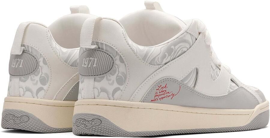Ed Hardy Sneakers laag 'Wave Over' grijs rood wit - Foto 4
