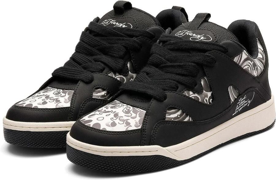 Ed Hardy Sneakers laag zwart wit - Foto 3