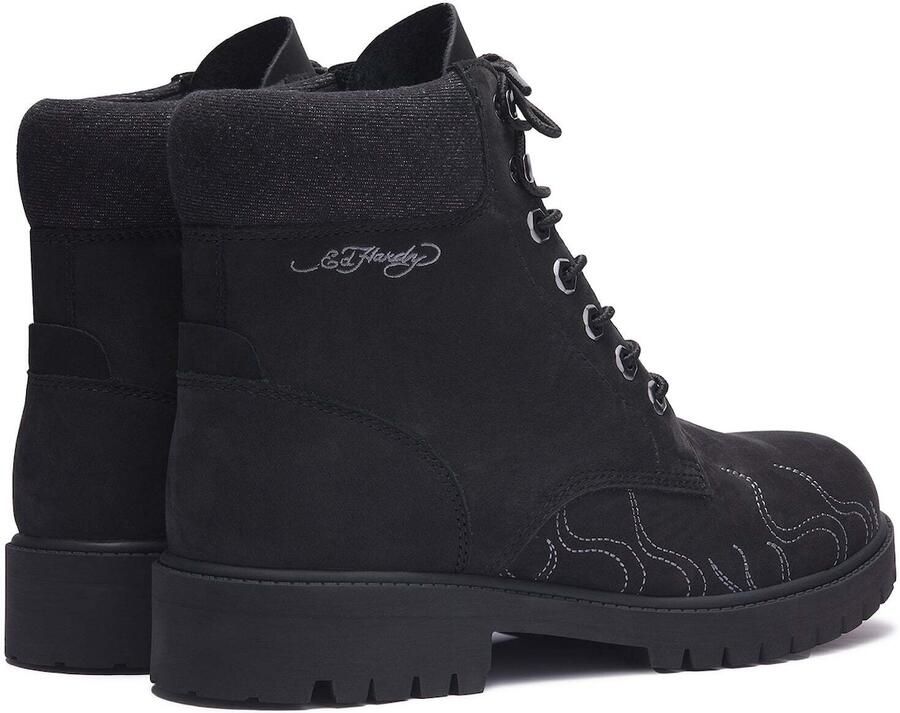 Ed Hardy Veterboots 'Flamme' zwart - Foto 4