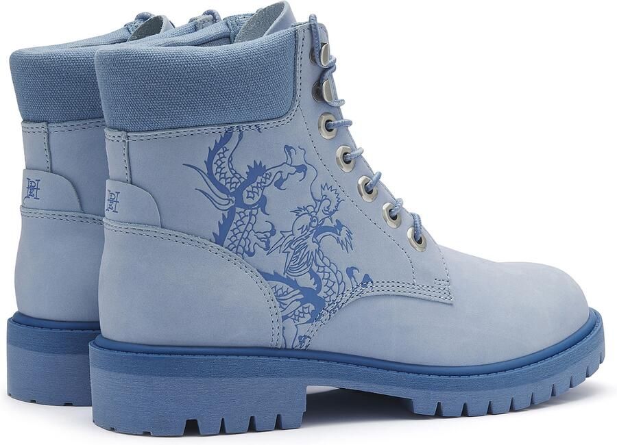 Ed Hardy Veterlaarsjes 'Dancing Dragon' blauw lichtblauw - Foto 4