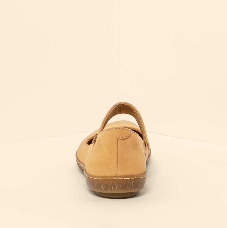 EL NATURALISTA Ballerina met riempjes camel - Foto 2