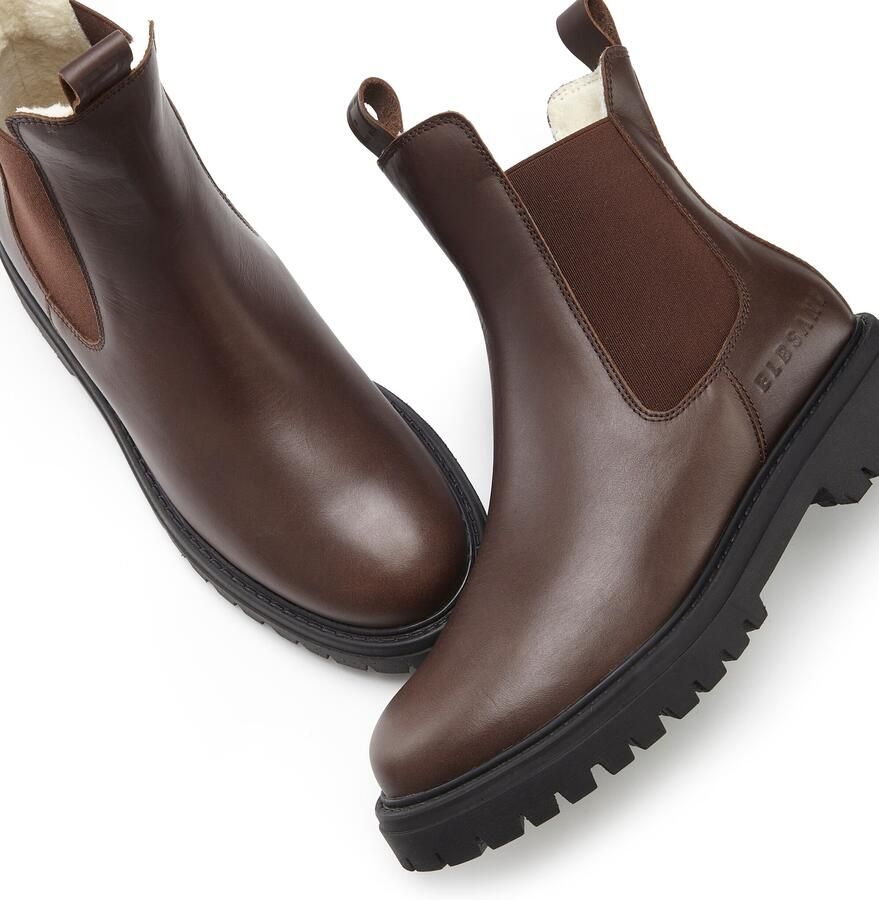 Elbsand Laarsjes Chelsea-boots Laarzen boots winterlaarzen instaplaarzen van leer met warme voering - Foto 2