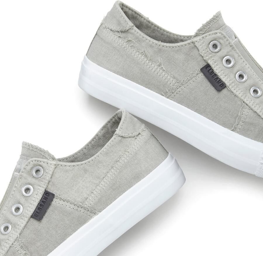 Elbsand Sneakers Halfschoen slippers vrijetijdsschoen van textiel om in te stappen met elastische inzet - Foto 3