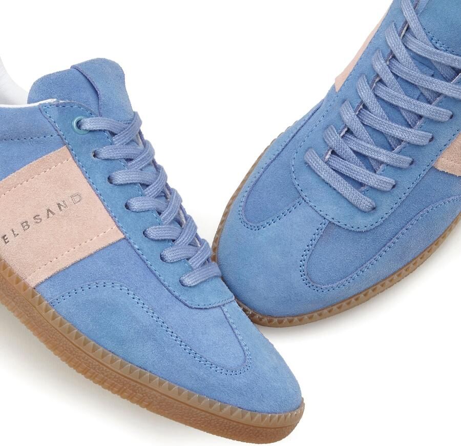 Elbsand Sneakers Vrijetijdsschoen veterschoen Retro sneaker leren schoen veterschoen lage schoen van leer unisex - Foto 3