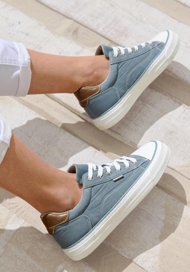 Elbsand Sneakers laag blauw bruin wit - Foto 4