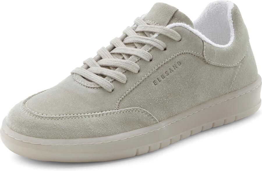 Elbsand Sneakers Veterschoen vrijetijdsschoen van leer met frotté binnenvoering