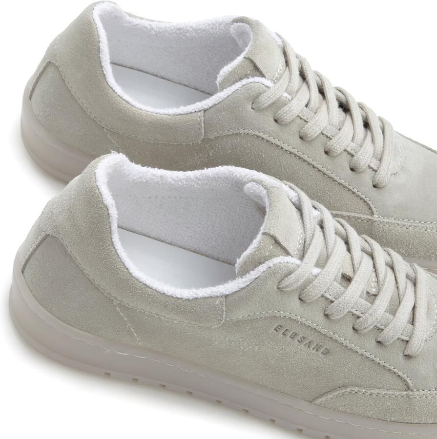 Elbsand Sneakers Veterschoen vrijetijdsschoen van leer met frotté binnenvoering - Foto 2