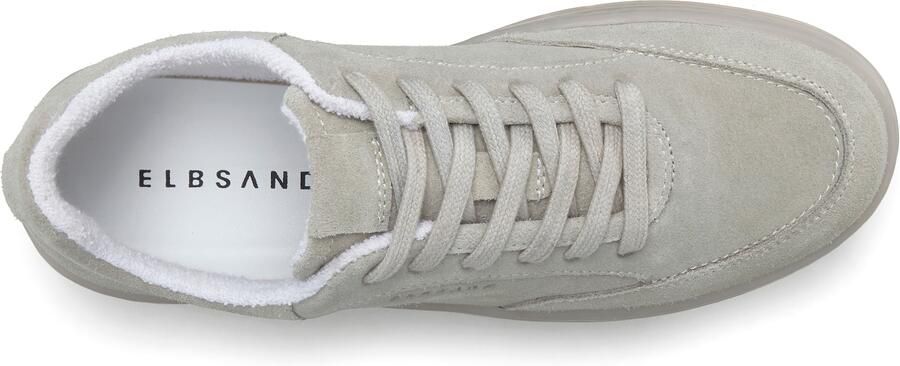 Elbsand Sneakers Veterschoen vrijetijdsschoen van leer met frotté binnenvoering - Foto 5