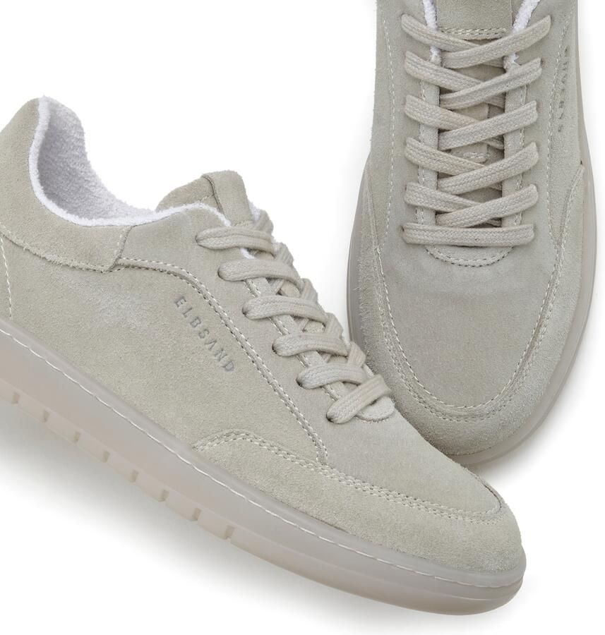 Elbsand Sneakers Veterschoen vrijetijdsschoen van leer met frotté binnenvoering - Foto 3