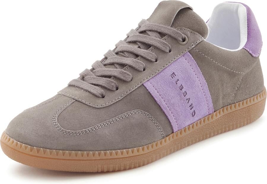 Elbsand Sneakers Vrijetijdsschoen veterschoen Retro sneaker leren schoen veterschoen lage schoen van leer unisex