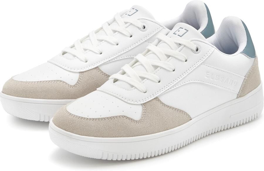 Elbsand Sneakers laag grijs wit