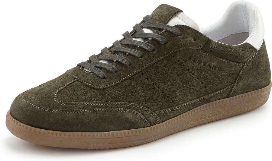 Elbsand Sneakers laag olijfgroen wit