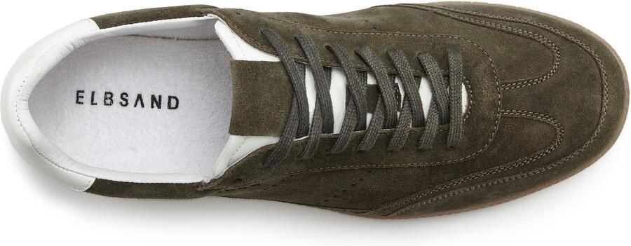 Elbsand Sneakers laag olijfgroen wit - Foto 5