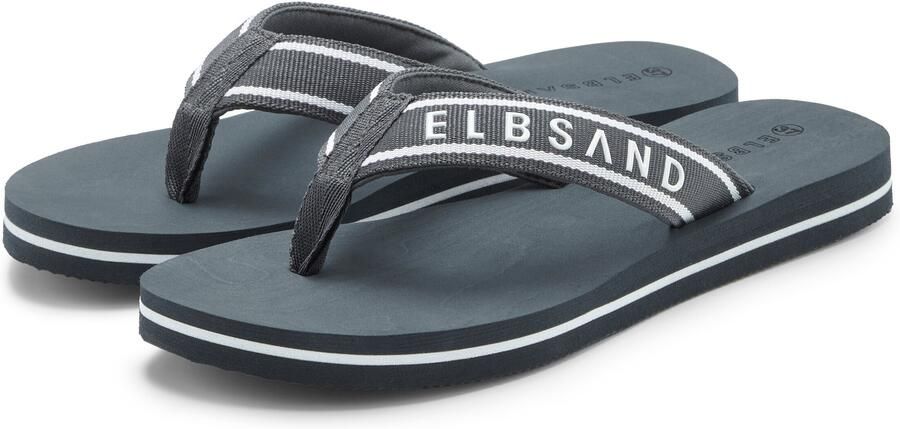 Elbsand Teenslippers donkergroen natuurwit - Foto 4