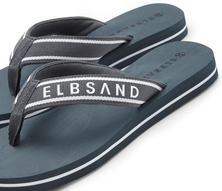 Elbsand Teenslippers donkergroen natuurwit - Foto 3