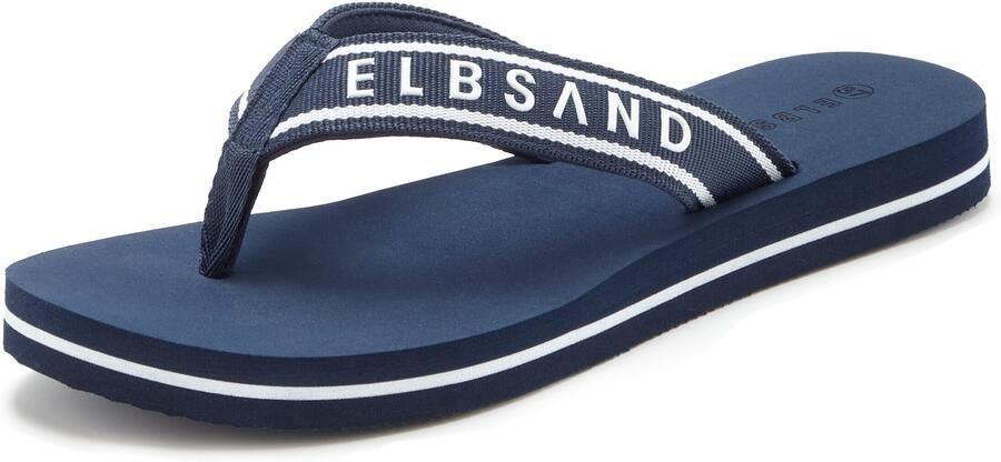 Elbsand Teenslippers marine wit