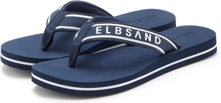 Elbsand Teenslippers marine wit - Foto 4