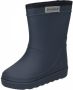 Enfant Blauwe Regenlaarzen Rubber Rain Boot Solid - Thumbnail 3