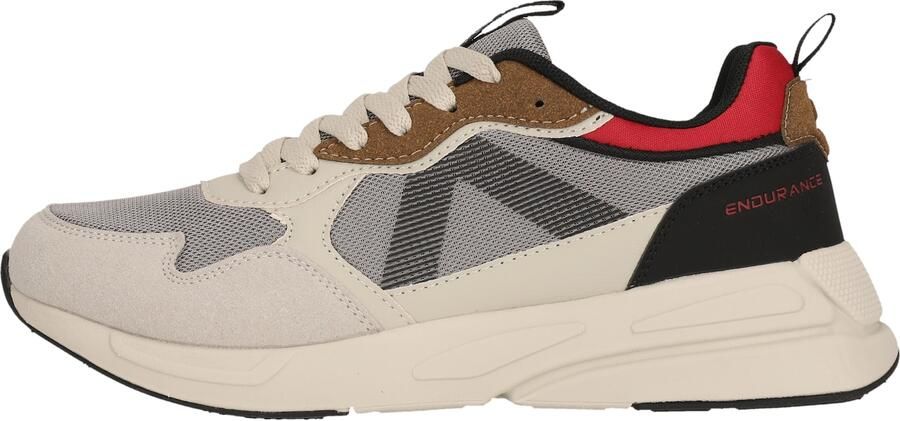 ENDURANCE Sneakers laag 'Abantes' stone grey lichtgrijs cranberry zwart - Foto 2