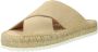 Espadrij Women's Croisette Velour Low Sandalen beige - Thumbnail 2