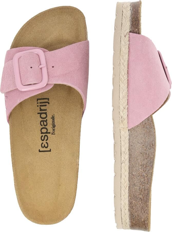 Espadrij Women's Copine Mono Velour Sandalen beige roze - Foto 3