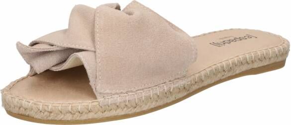 Espadrij l originale Slippers & Mules Plage Boucle Velour in beige