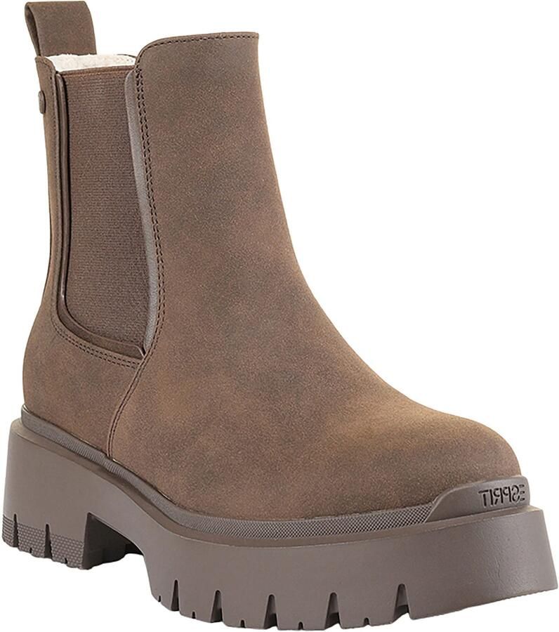Esprit Shoes Chelsea boots 'Millie' bruin