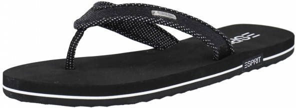 Esprit Grace Slip Slop in het Zwart Dames Schoenen voor voor Platte schoenen voor Sandalen en teenslippers 