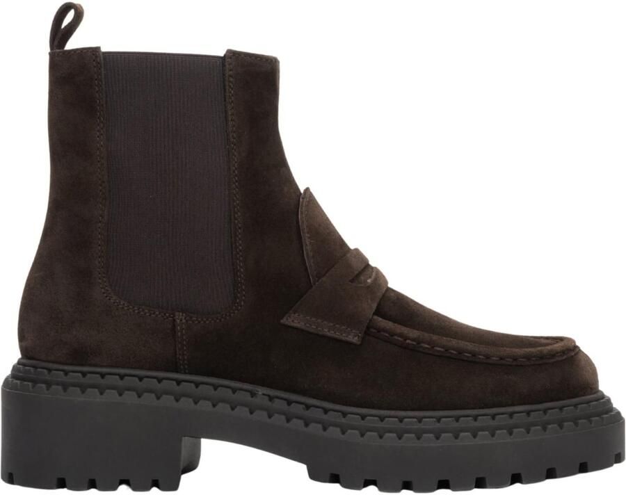 Estro Chelsea boots '09-3893' donkerbruin