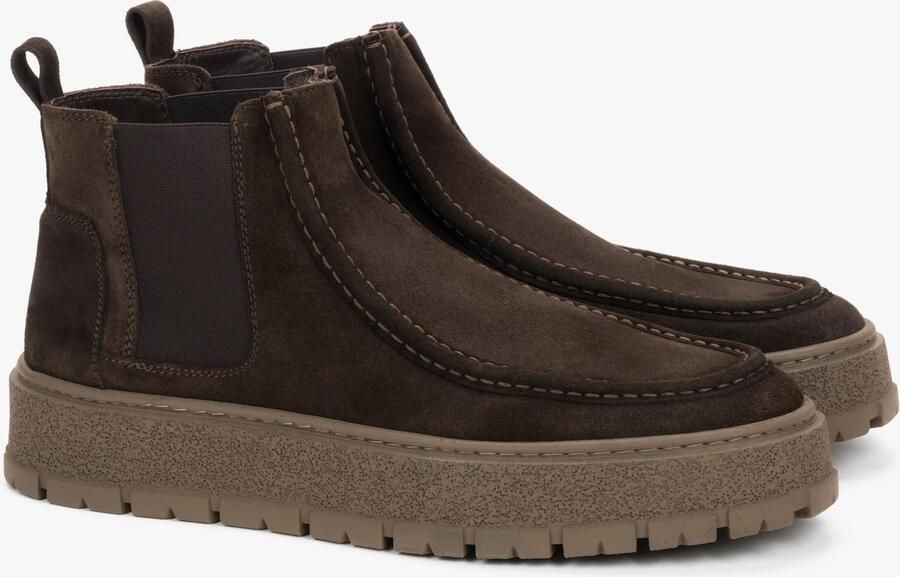 Estro Chelsea boots '09-4813' donkerbruin - Foto 4