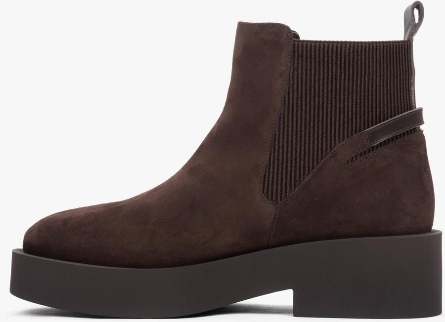 Estro Chelsea boots '11-43-29' donkerbruin