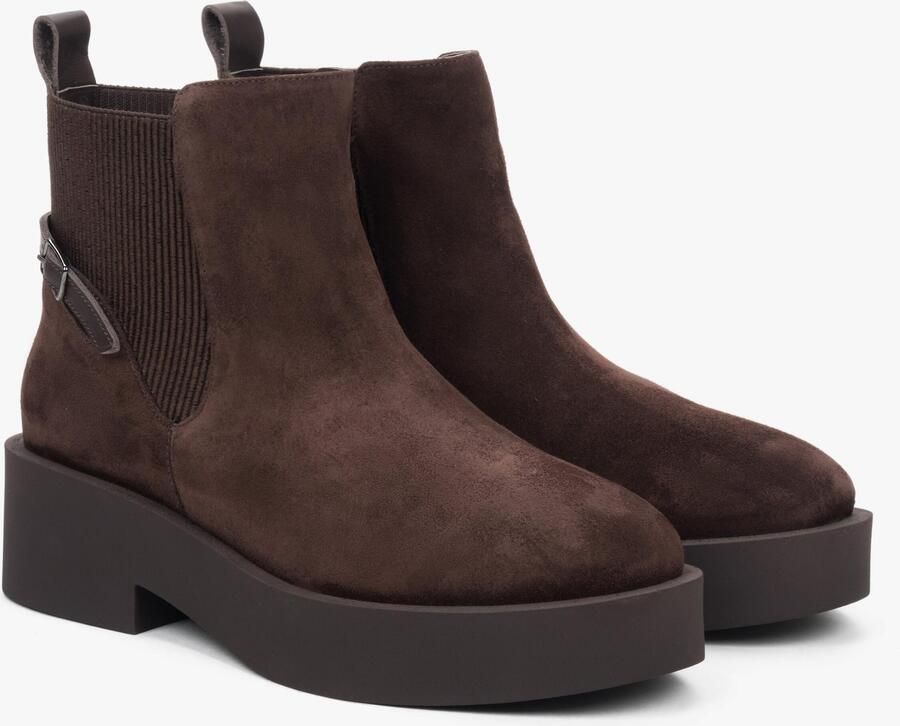 Estro Chelsea boots '11-43-29' donkerbruin - Foto 5