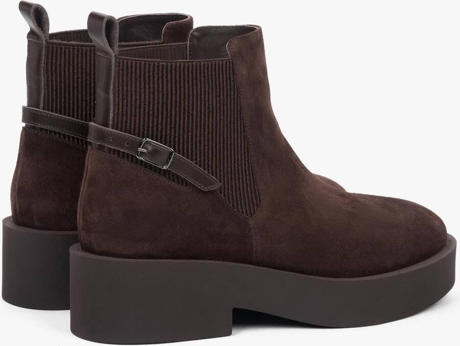 Estro Chelsea boots '11-43-29' donkerbruin - Foto 3
